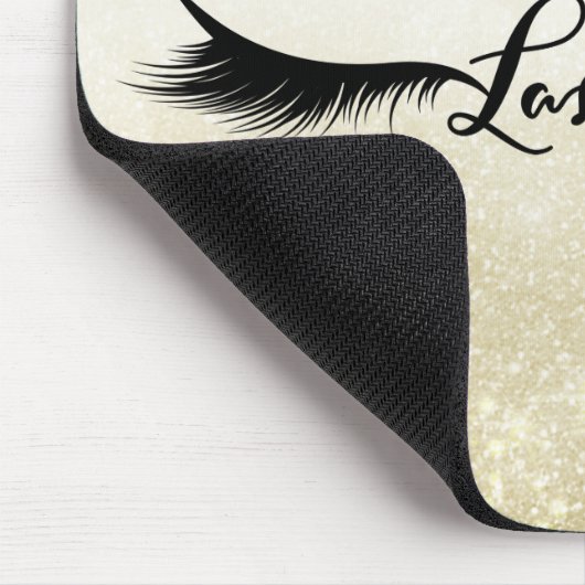 まつげ黒まつげエクステンション化粧美しい マウスパッド (コーナー)