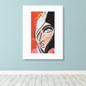 まつげ キャンバスプリント (インサイチュ (ウッドフロア))