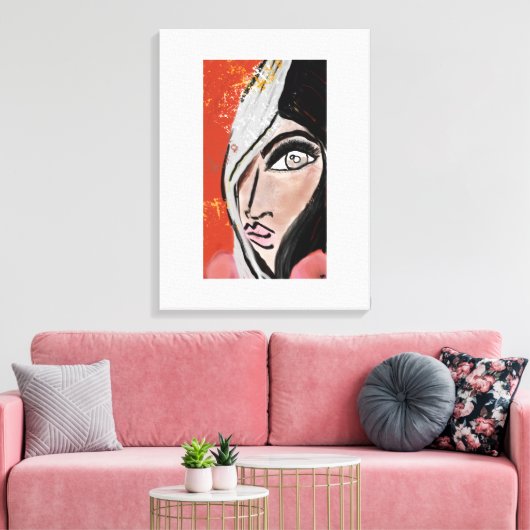 まつげ キャンバスプリント (インサイチュ (リビング))