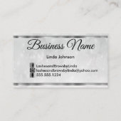 まつげ-スモーキーグレーグリッター 名刺 (裏面)