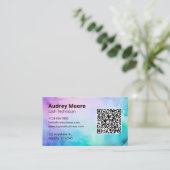 まつげ ブランディング アイデア ミニマル エレガント 名刺 (スタンド正面)