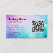 まつげ ブランディング アイデア ミニマル エレガント 名刺 (正面)