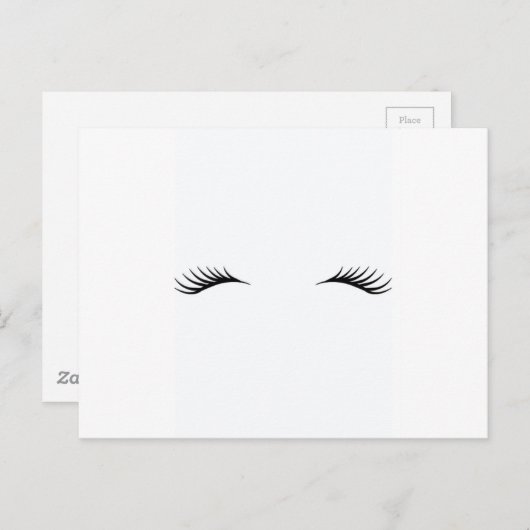 まつげ ポストカード (正面/裏面)