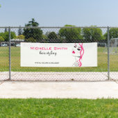 まつげ マニキュア 髪 ピンクの女の子 ビューティー ブランディング 横断幕 (インサイチュ)