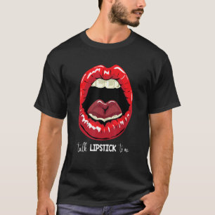 まつげ 唇 舌 女性 キス 衣服 リップ B Tシャツ