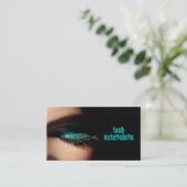 まつげ、Lash Extensions、美しいサロン、化粧品 名刺 (スタンド正面)