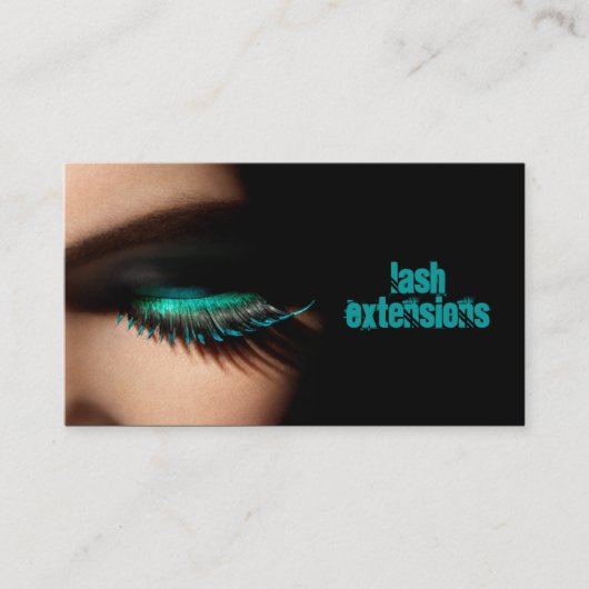 まつげ、Lash Extensions、美しいサロン、化粧品 名刺 (正面)