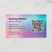 まつエレガントげサービス 名刺 (正面)