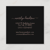 まつエレガントげメイクアップアーティストサロン スクエア名刺 (裏面)