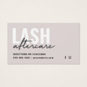 まつミニマル毛エクステンションLash AfterCard (正面)