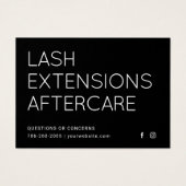 まつミニマル毛エクステンションLash AfterCard (正面)