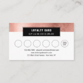 まつモダンげバラ金ゴールドまつ毛を輝かせエレガントる ロイヤリティカード (裏面)