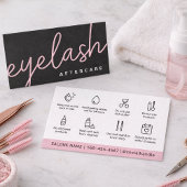 まつモダン毛エクステンションFlash Lift AfterCare 名刺