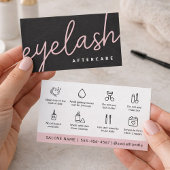 まつモダン毛エクステンションFlash Lift AfterCare 名刺