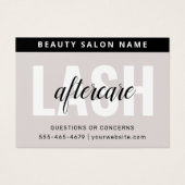 まつモダン毛エクステンションLash AfterCard (正面)