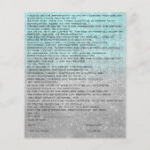 まつ毛の伸び伸び解除放棄ブルーシルバー チラシ (裏面)