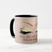 まつ毛の伸張美しいスタジオコーヒーアイグリッター マグカップ (正面左)