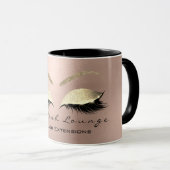 まつ毛の伸張美しいスタジオコーヒーアイグリッター マグカップ (正面右)