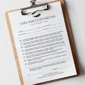 まつ毛の延長型枠ラッシュ同意型枠40ページ ノートパッド