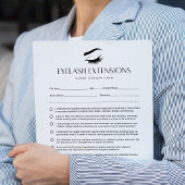 まつ毛の延長型枠ラッシュ同意型枠40ページ ノートパッド