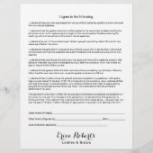 まつ毛の延長責任放棄プレーンブラック チラシ (裏面)