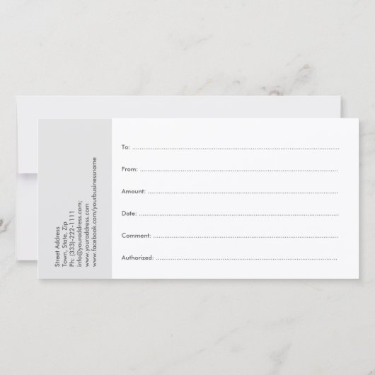 まつ毛の拡張ギフト証明書グリッター雪 サンキューカード (裏面)