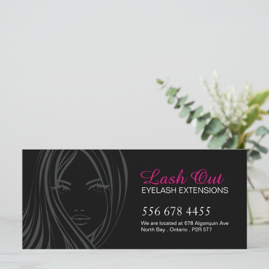 まつ毛の拡張ギフト証明書 (スタンド正面)