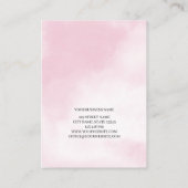 まつ毛の拡張クライアントレコード型枠名刺 名刺 (裏面)