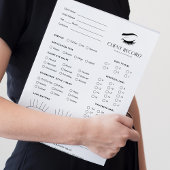 まつ毛の拡張クライアント40ページ ノートパッド