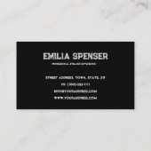 まつ毛の拡張ダークストロークはっきりしたドラマの外観 名刺 (裏面)