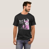 まつ毛の長いかわいいラマ プレミアム Tシャツ (正面フル)