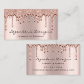 まつ毛まつ毛グリッター3Dエフェクトエステティシャン 名刺 (正面/裏面)