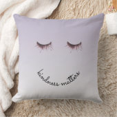 まつ毛やさしさパープルグラデーション クッション (ブランケット)