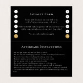 まつ毛アフターケアロイヤリティゴールドフォイルすべて1つ 名刺 (内部フラット)