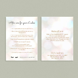 まつ毛アフターケア指示紹介《写真》ぼけ味 紹介カード