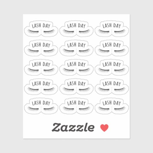 まつ毛アポイントメント美しいサロンブホプランナー シール (シート)