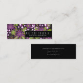 まつ毛アーティストの拡張機能メイクアップアーティスト熱帯熱 スキニー名刺 (正面/裏面)