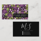 まつ毛アーティストの拡張機能メイクアップアーティストTropical B 名刺 (正面/裏面)