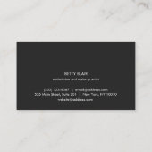 まつ毛エクステンションとブロースペシャリストサロン 名刺 (裏面)