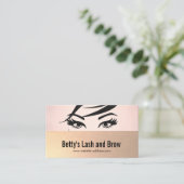 まつ毛エクステンションとブロースペシャリストサロン 名刺 (スタンド正面)