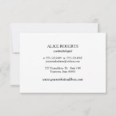 まつ毛エクステンションまつ毛バーアフターケアの説明 招待状 (裏面)