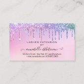 まつ毛エクステンションアフターケア指導グリッター部 名刺 (正面)