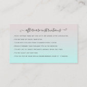 まつ毛エクステンションアフターケア指導グリッター 名刺 (裏面)