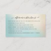 まつ毛エクステンションアフターケア指導グリッター 名刺 (裏面)