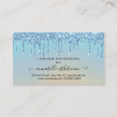 まつ毛エクステンションアフターケア指導グリッター 名刺 (正面)