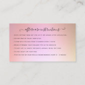 まつ毛エクステンションアフターケア指導グリッターB 名刺 (裏面)