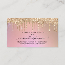 まつ毛エクステンションアフターケア指導グリッターB 名刺