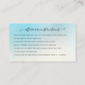 まつ毛エクステンションアフターケア指導グリッターB 名刺 (裏面)