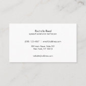 まつ毛エクステンションサロンパステル《写真》ぼけ味 名刺 (裏面)