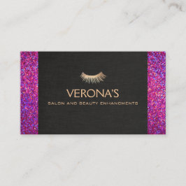 まつ毛エクステンションサロン及びスパフェイクグリッター 名刺